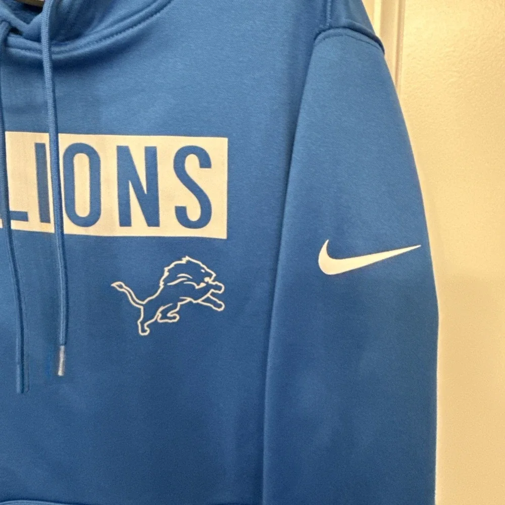 NFL Nike Dri-fit Detroit Lions Hoodie Sweatshirt Small